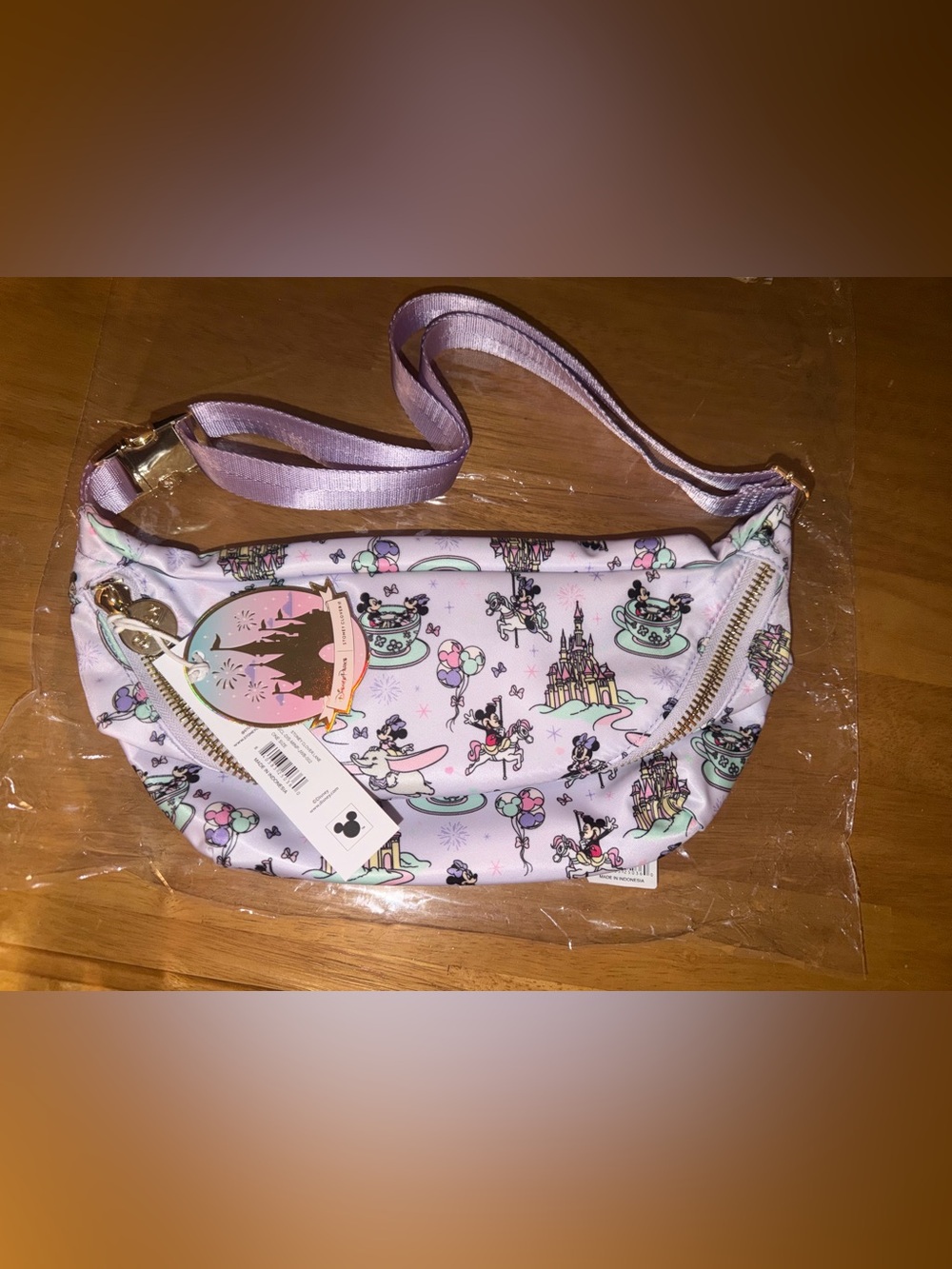 NWT Stoney Clover Lane Disney parks Fantasyland jumbo Fanny bag. NWT.